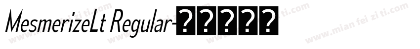 MesmerizeLt Regular字体转换